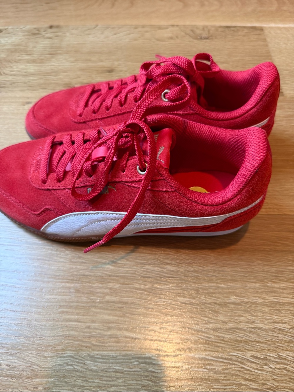 Puma Red and White Women's Athletic Sneakers